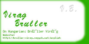 virag bruller business card
